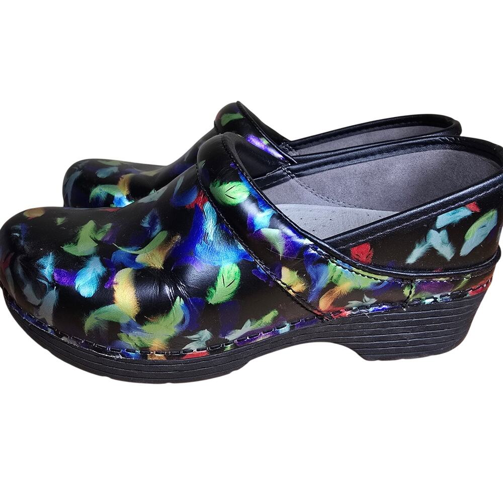 Dansko Womens LT Pro Feather Clogs Slip On Shoes Size EU 37 US 6.5-7 Nursing